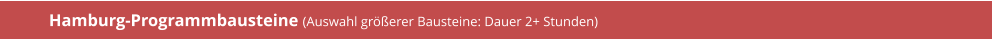 Hamburg-Programmbausteine (Auswahl größerer Bausteine: Dauer 2+ Stunden)